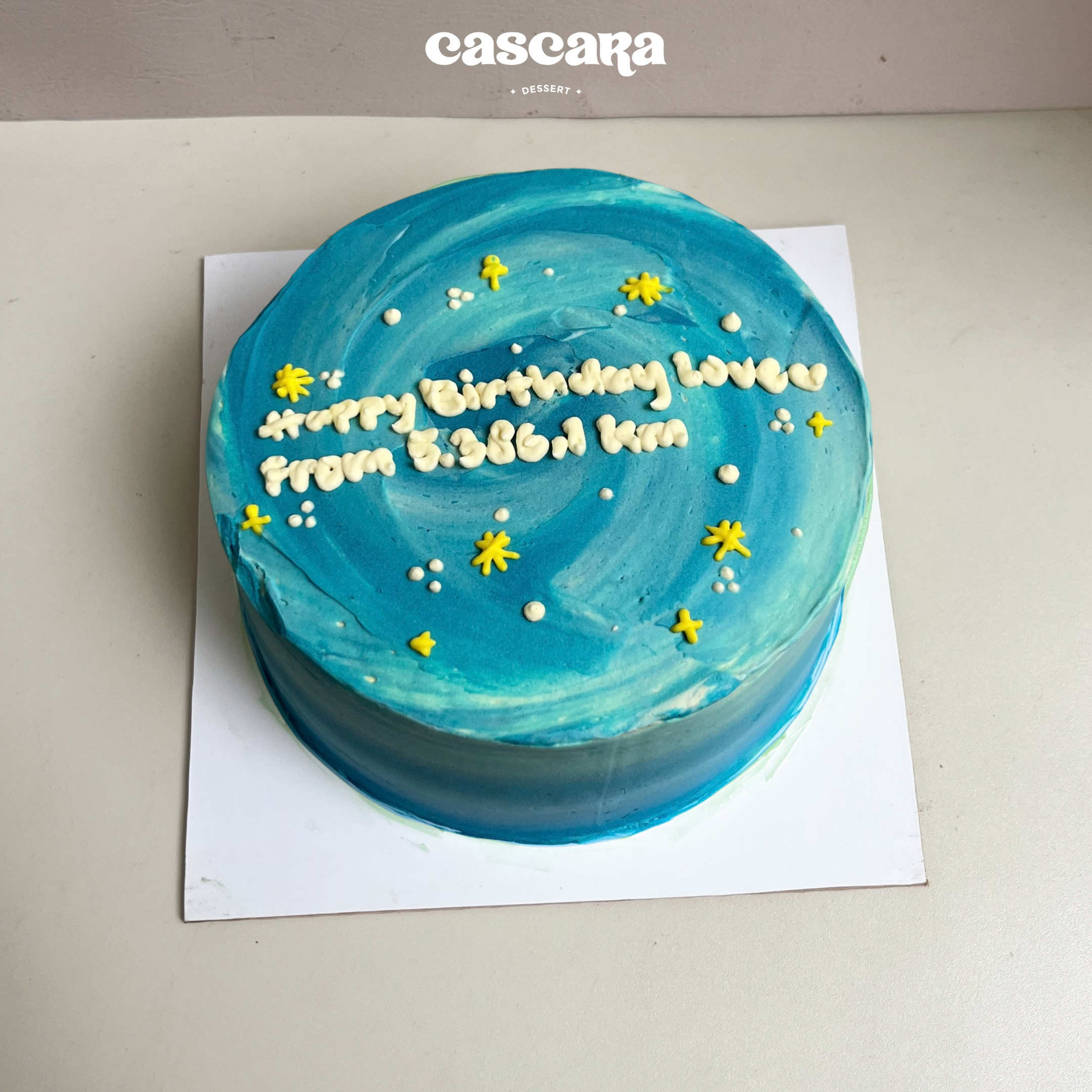 Custom Chiffon Birthday Cake d-18cm Cascara