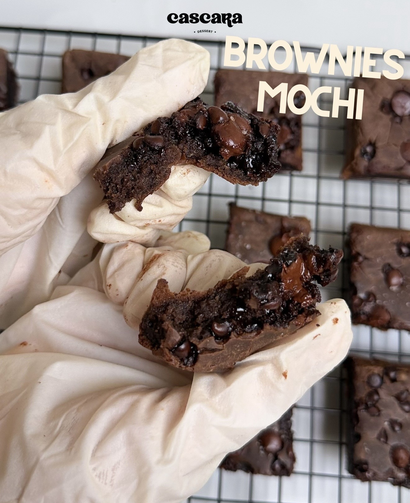 Mochi Fudgy Brownies 20x20cm