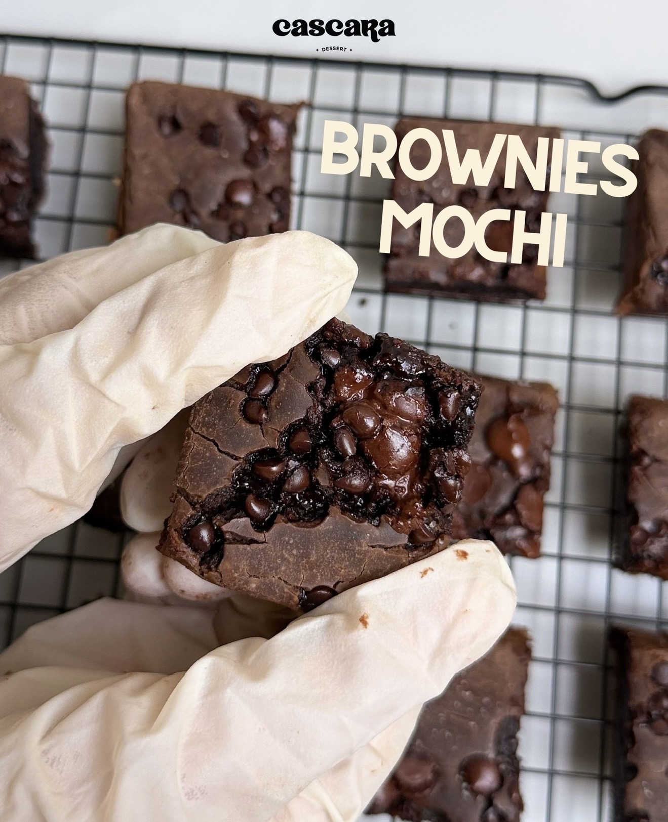 Mochi Fudgy Brownies 20x20cm