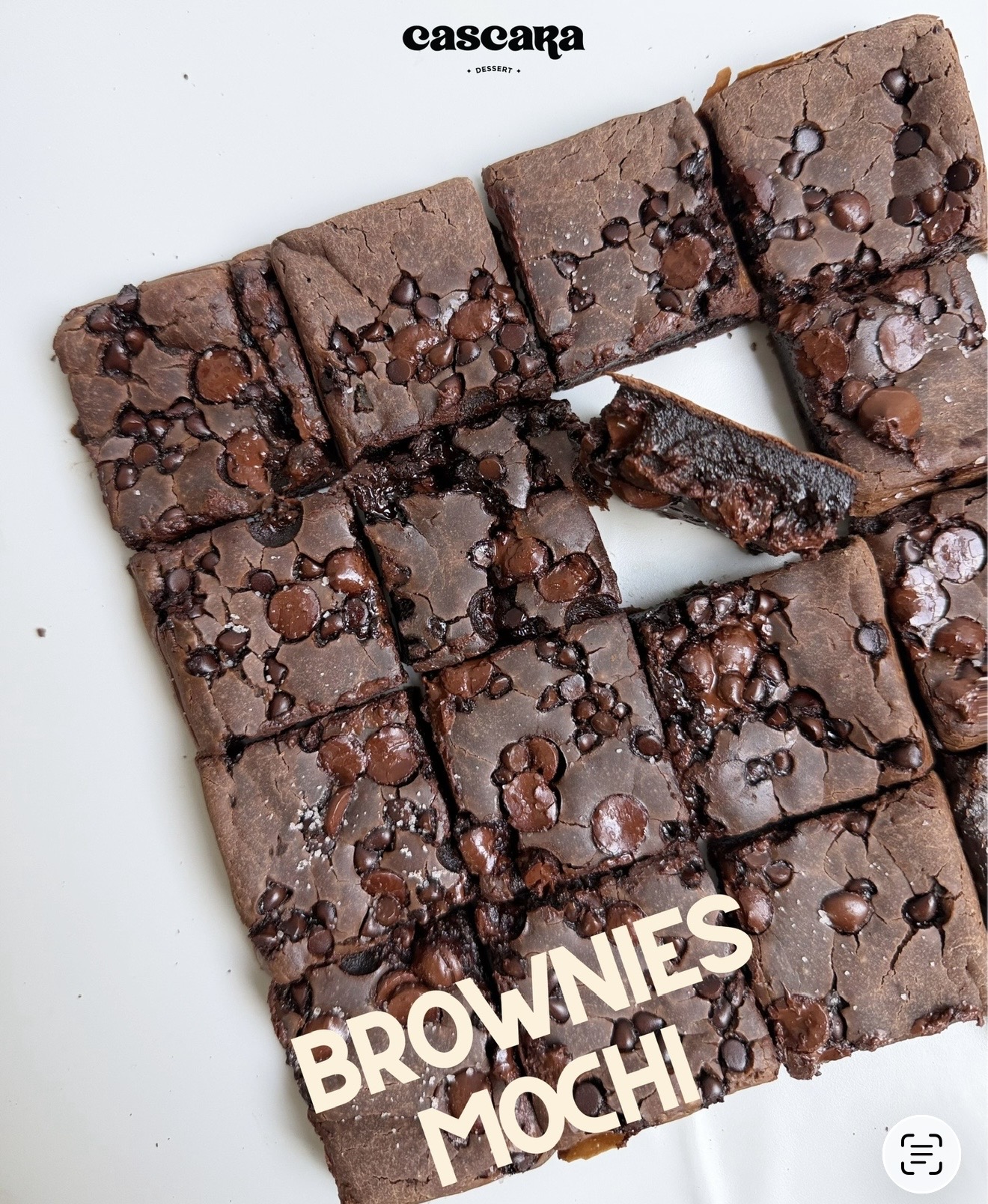 Mochi Fudgy Brownies 20x20cm