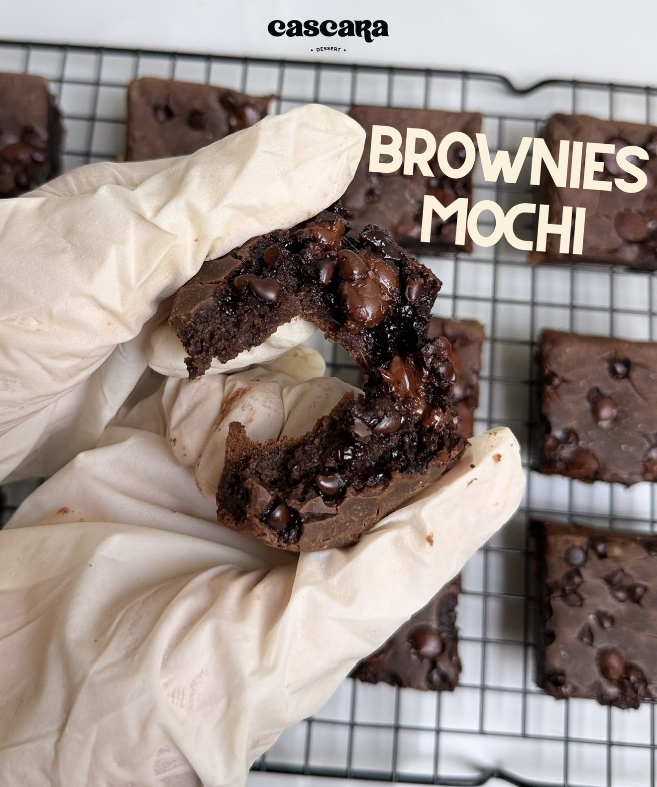 Mochi Fudgy Brownies 20x20cm