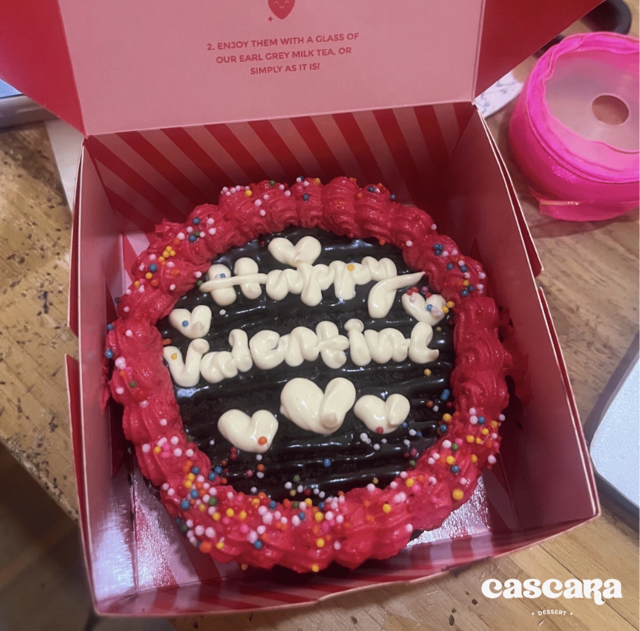 Tulisan CREAM - Mini Lettering Brownie Cake d-10cm