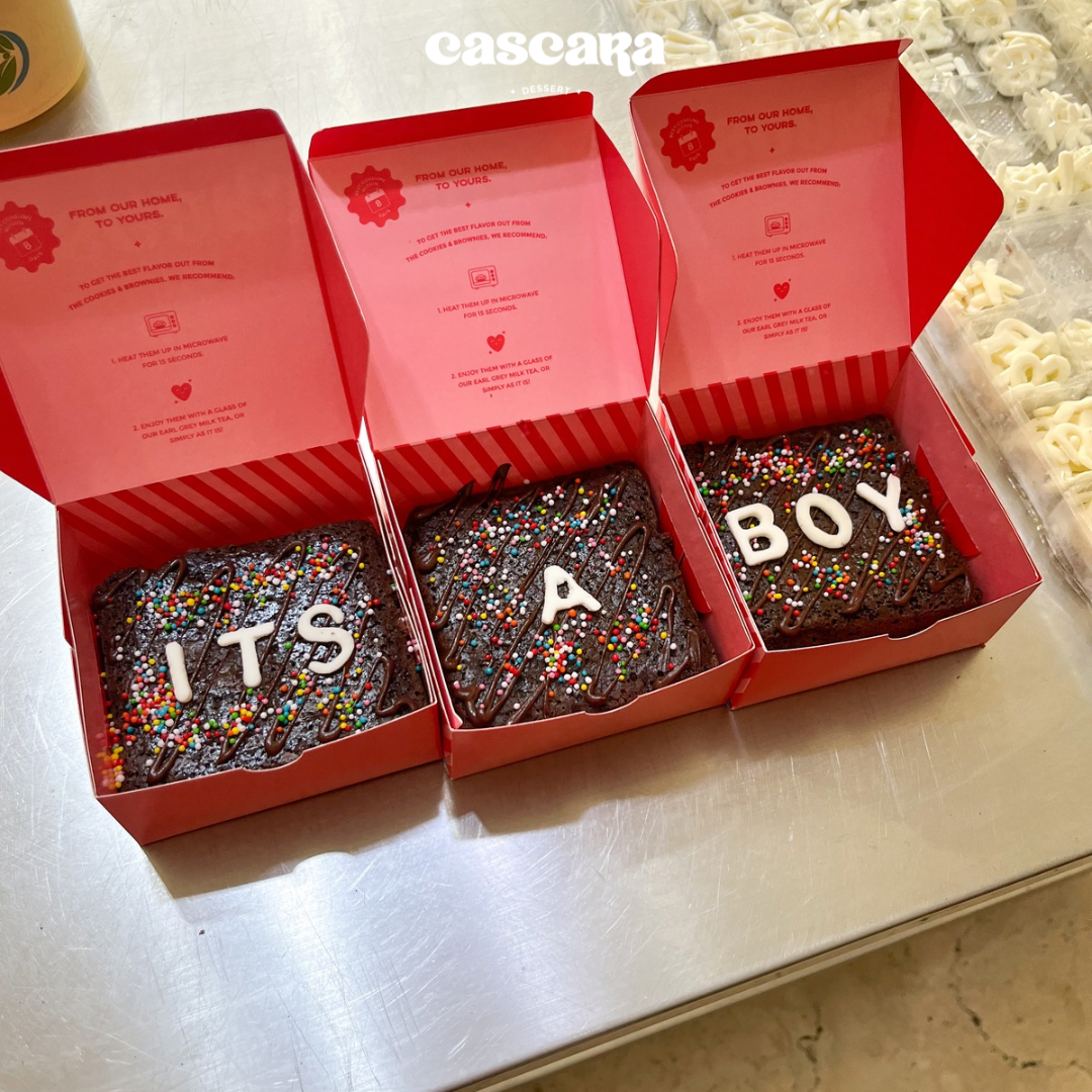 Tulisan FONDANT - Mini Lettering Brownie Cake d-10cm