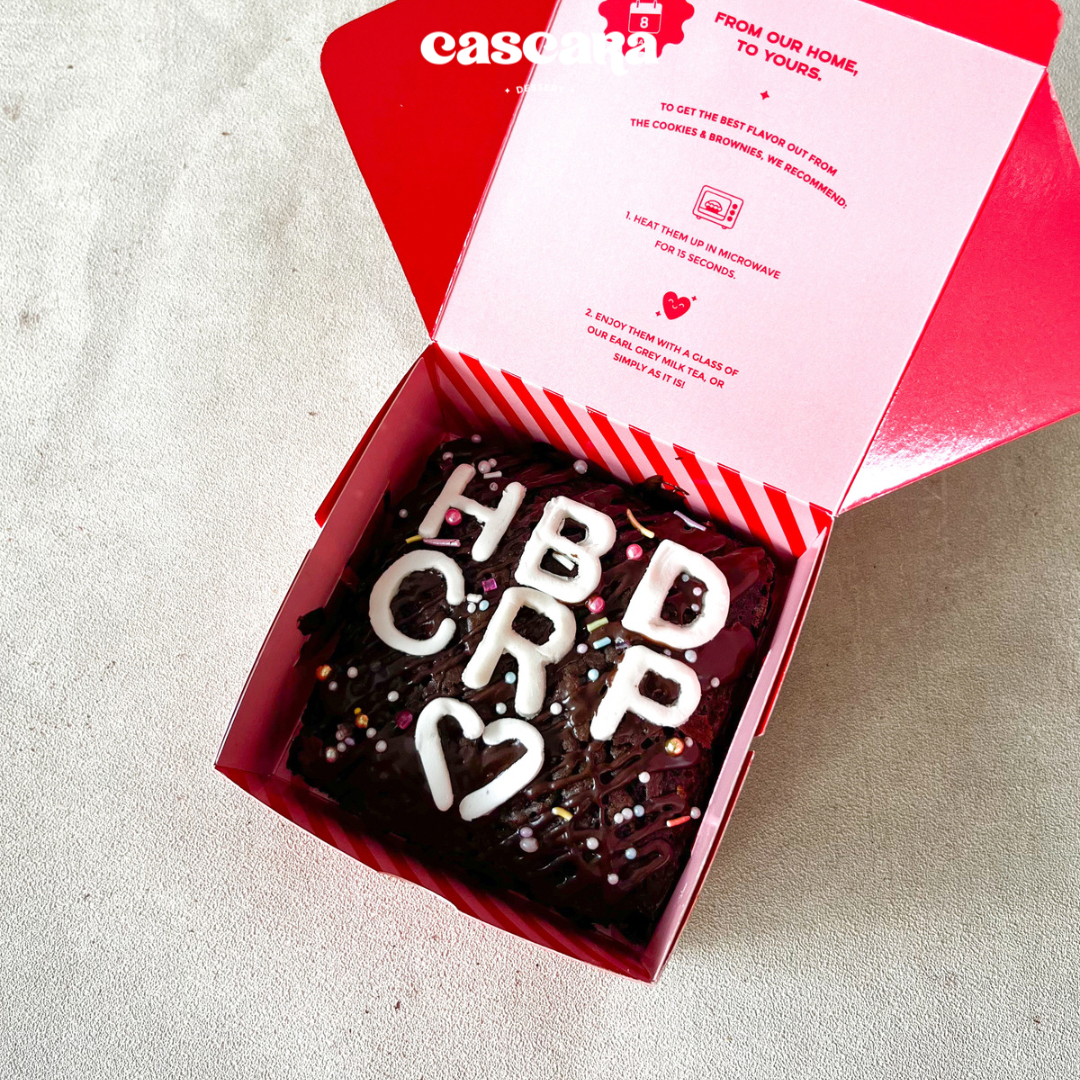 Tulisan FONDANT - Mini Lettering Brownie Cake d-10cm
