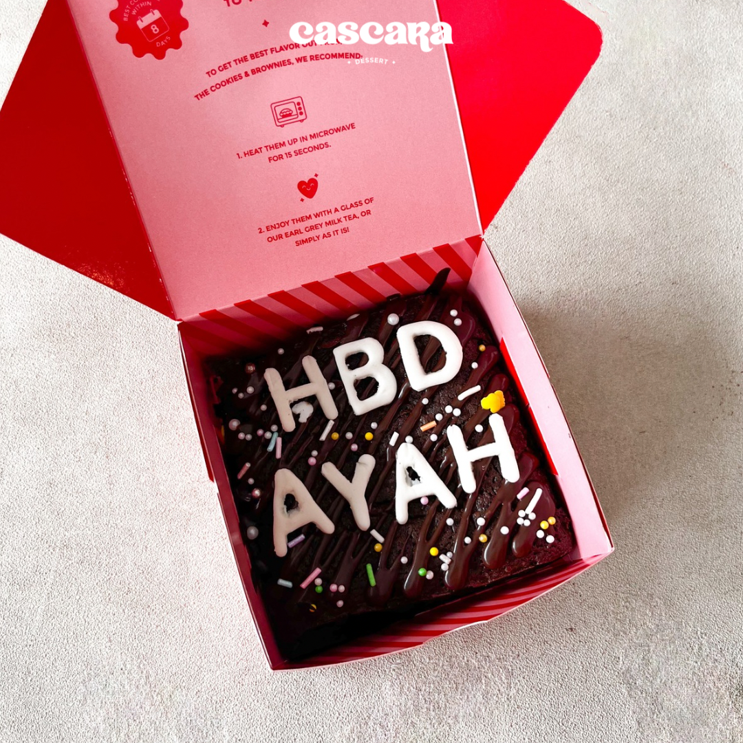 Tulisan FONDANT - Mini Lettering Brownie Cake d-10cm
