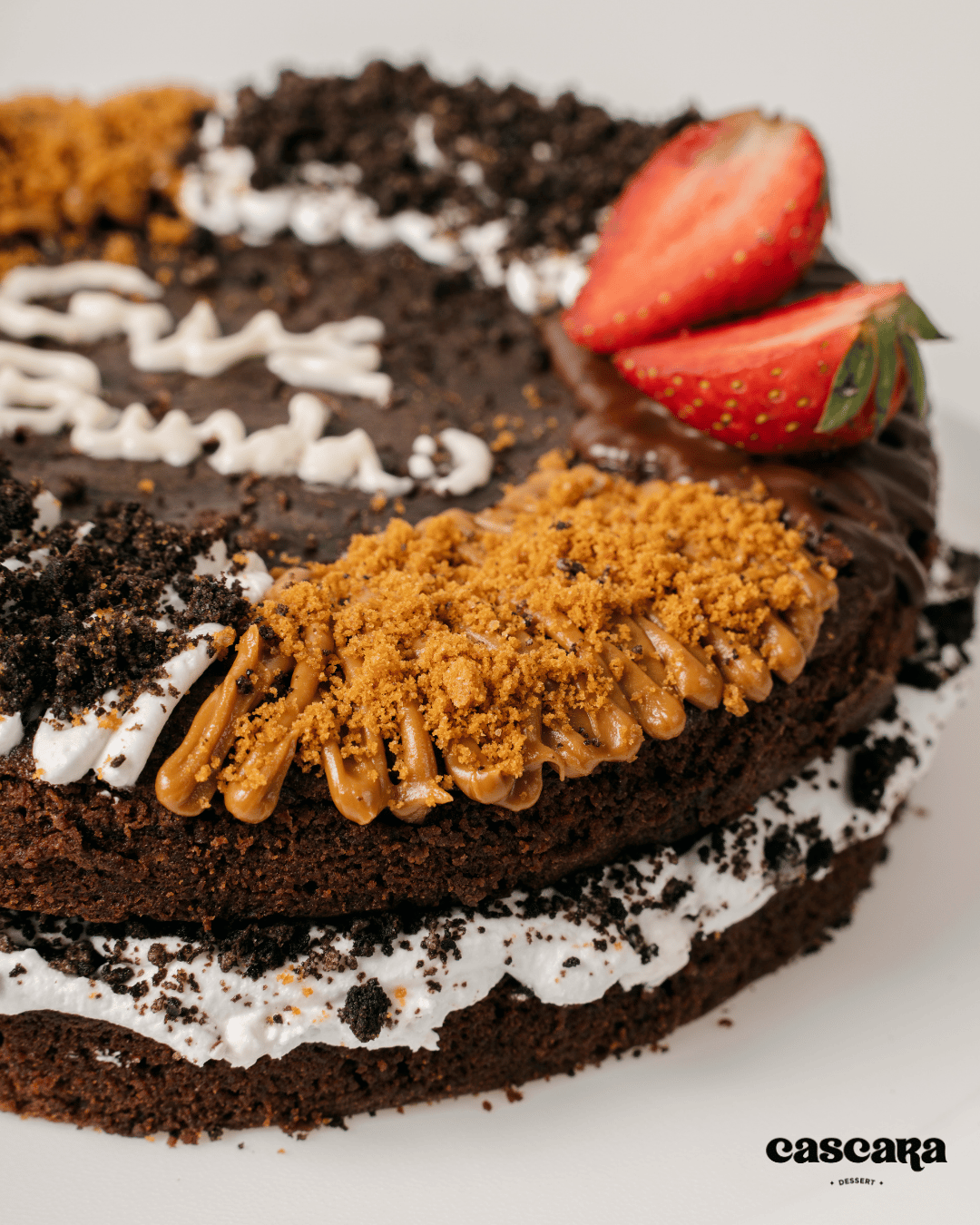 Custom Round Brownies Cake d-18cm