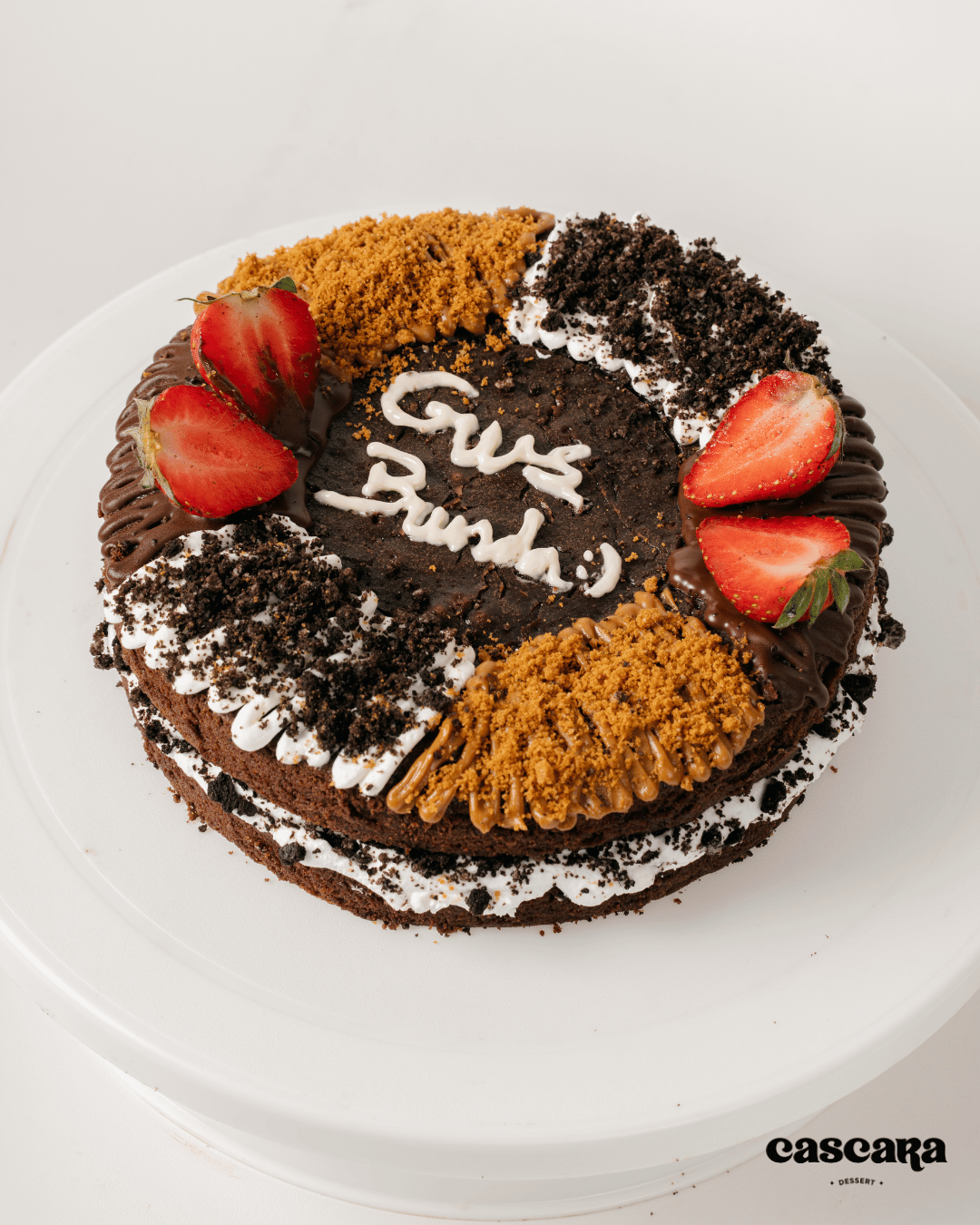 Custom Round Brownies Cake d-18cm