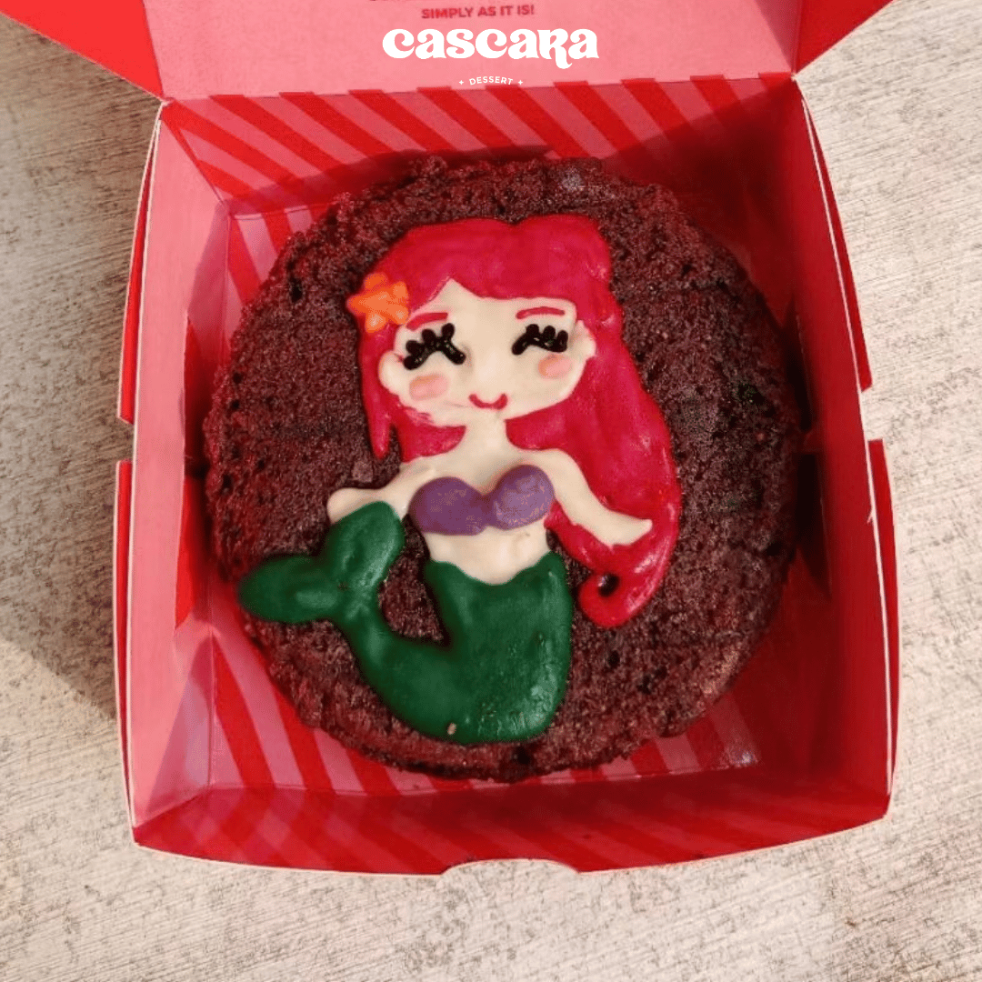 Custom Gambar Mini Brownies Birthday Cake d-10cm