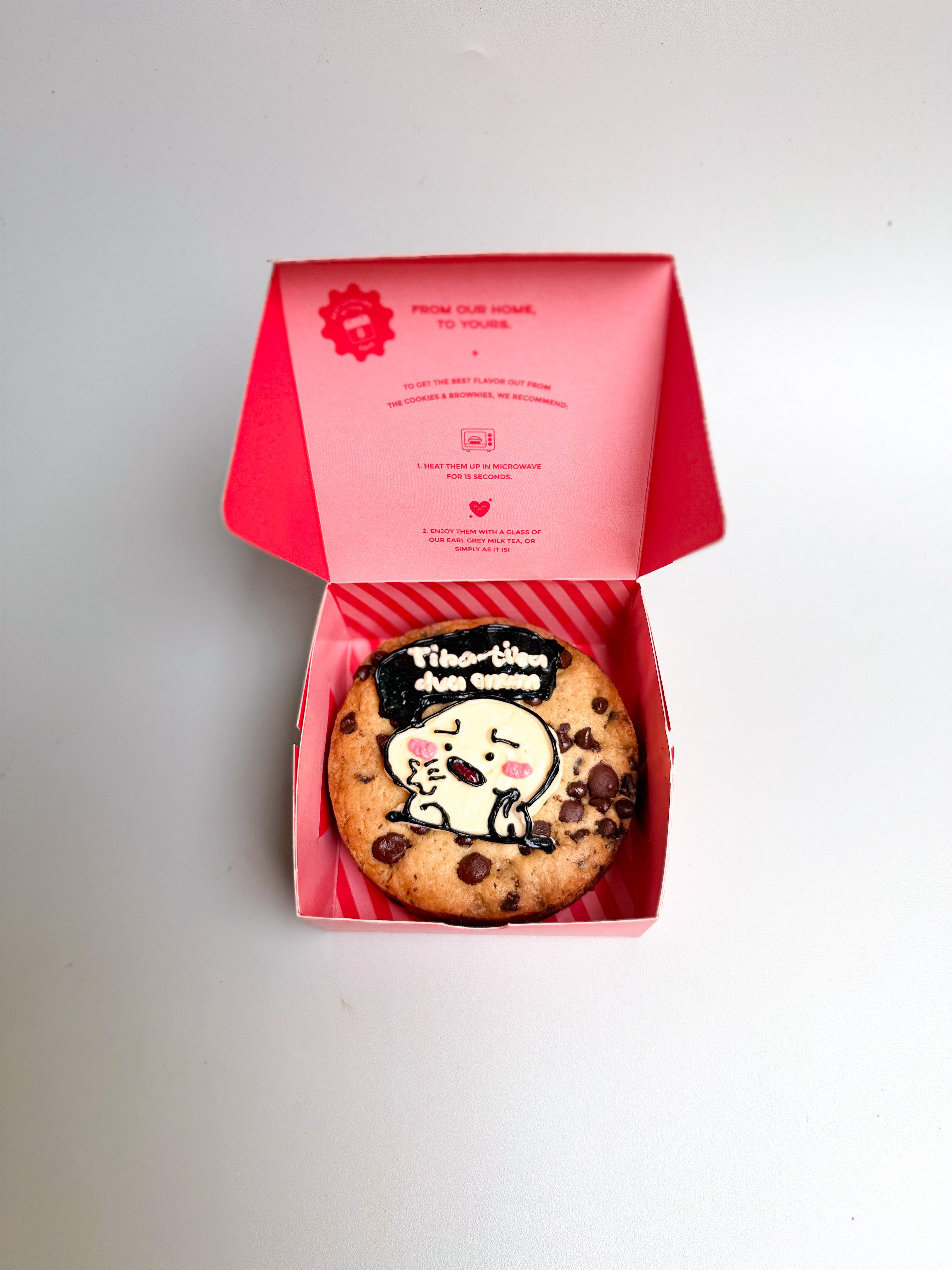 Custom Gambar Mini Brownies Birthday Cake d-10cm