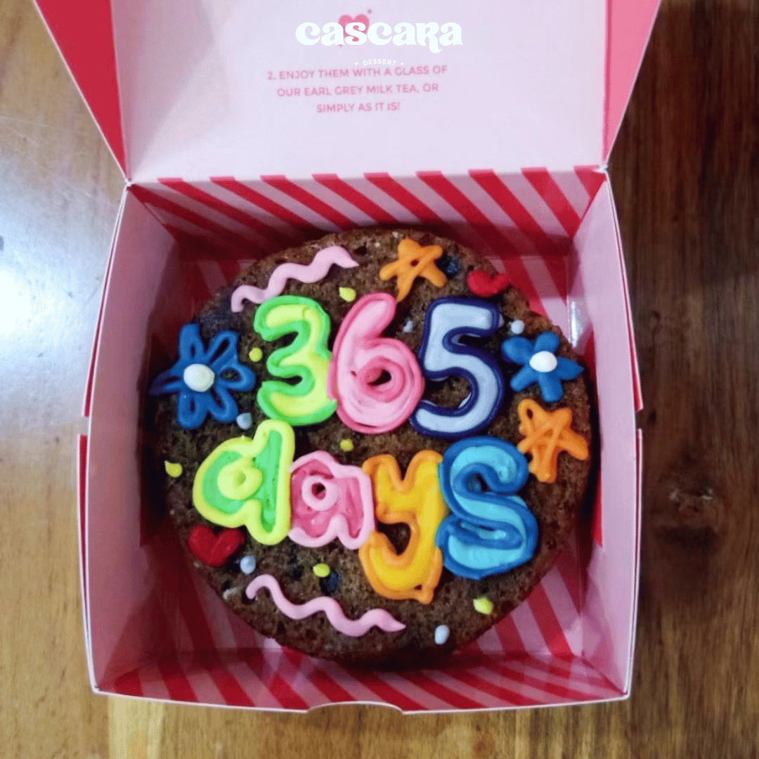 Custom Gambar Mini Brownies Birthday Cake d-10cm