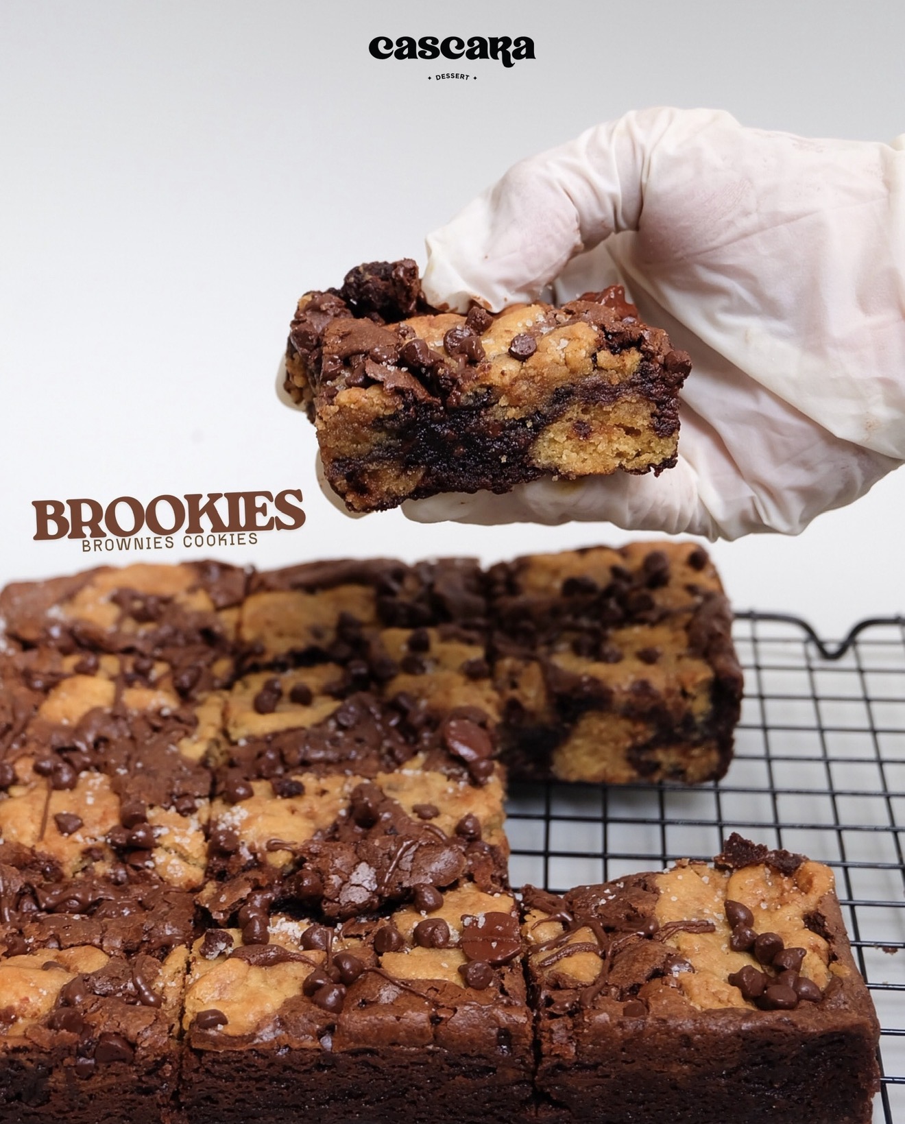 Brookies Brownies Cookies Coklat Soft Crispy 950gr