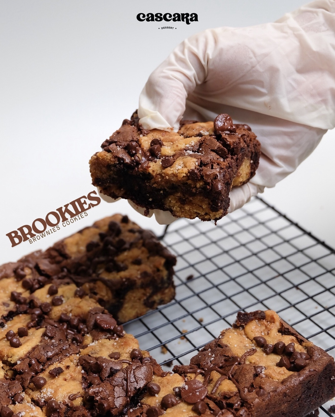 Brookies Brownies Cookies Coklat Soft Crispy 950gr