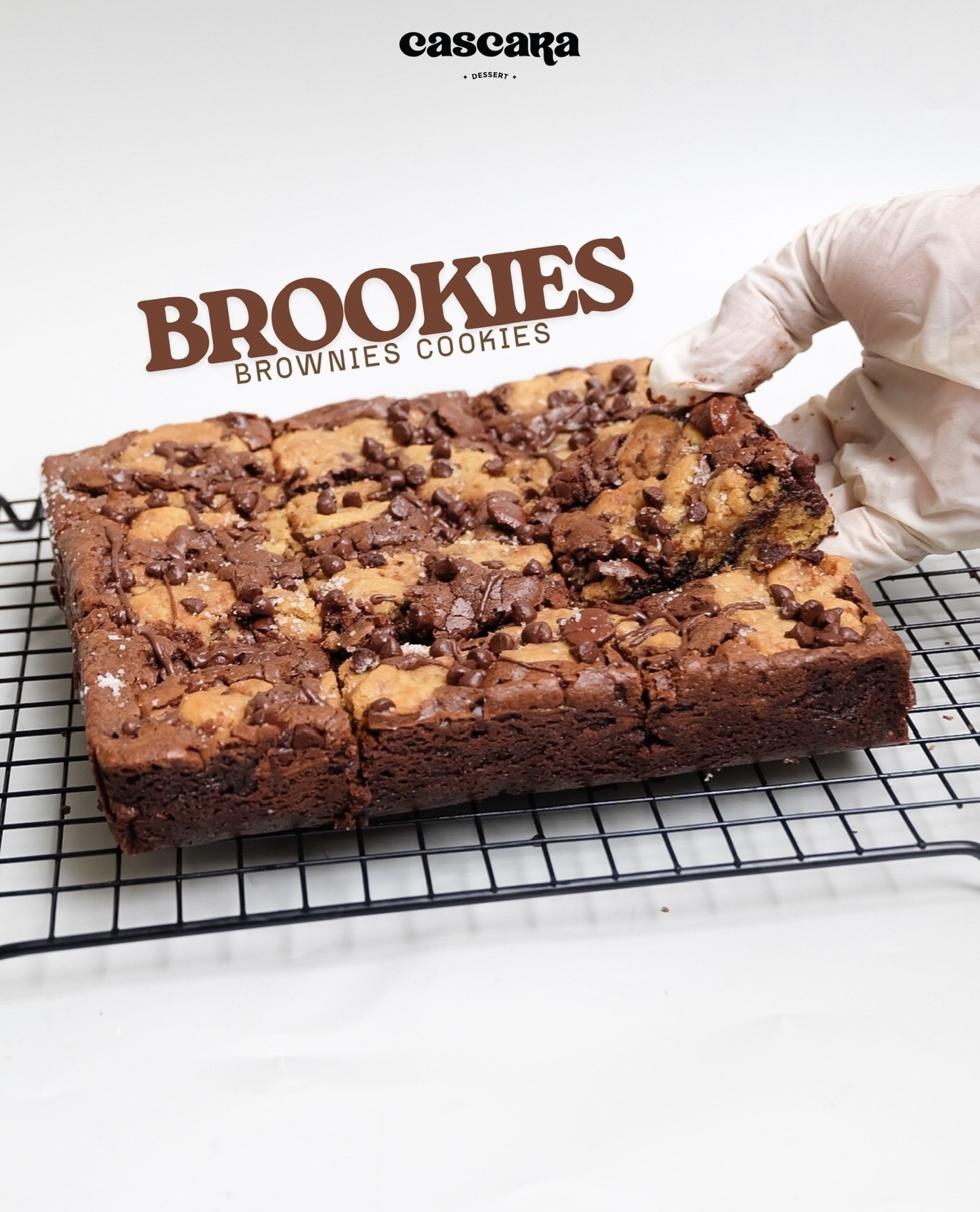 Brookies Brownies Cookies Coklat Soft Crispy 950gr