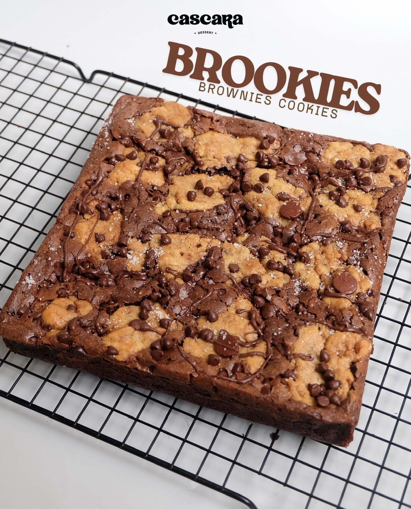 Brookies Brownies Cookies Coklat Soft Crispy 950gr