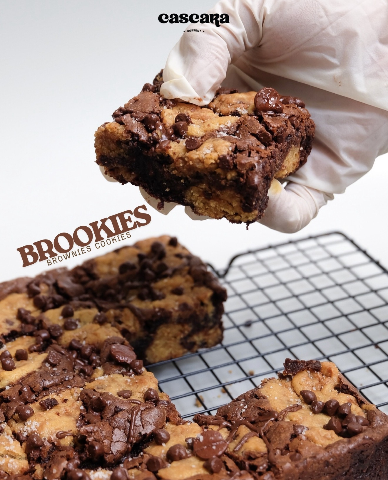 Brookies Brownies Cookies Coklat Soft Crispy 950gr