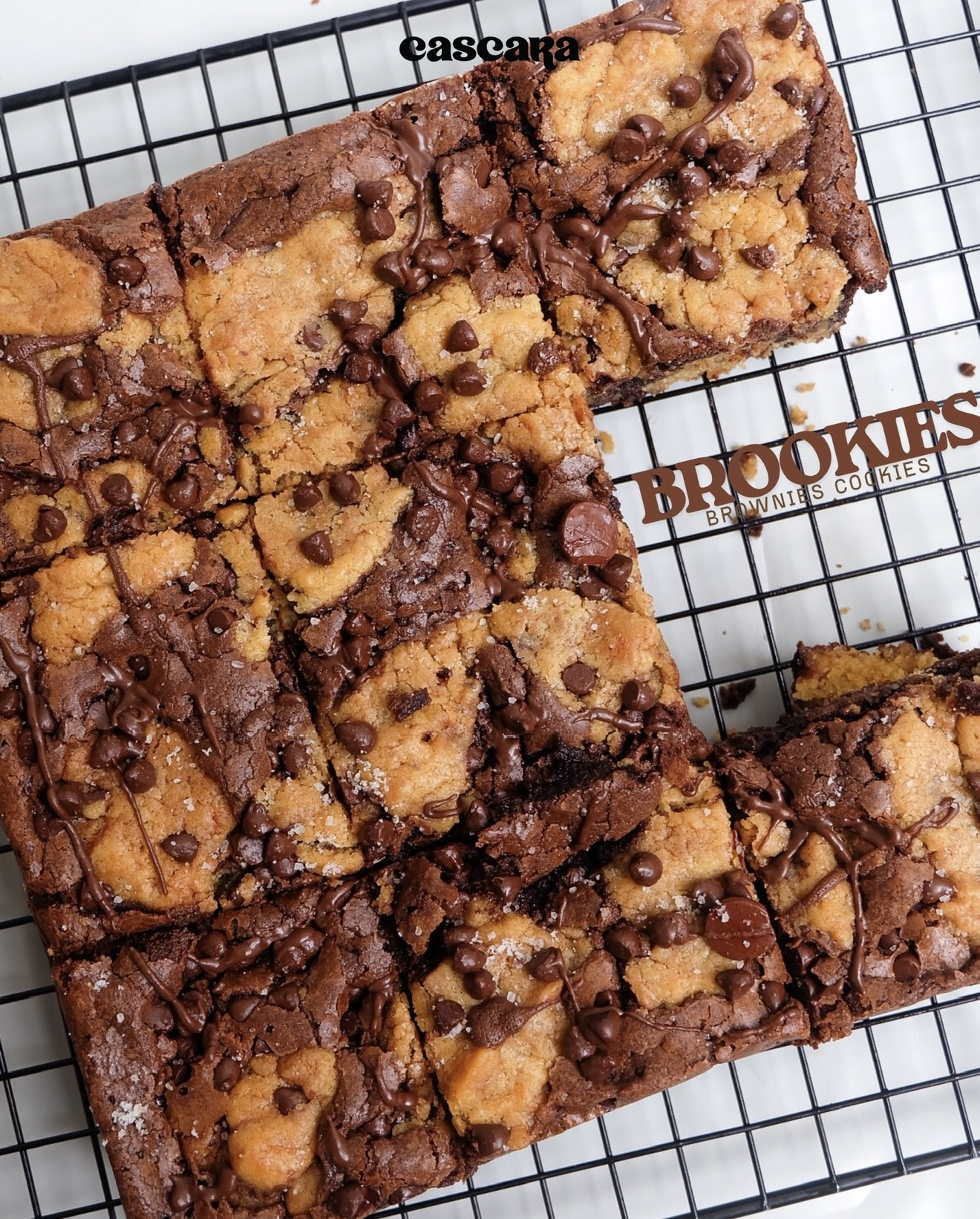 Brookies Brownies Cookies Coklat Soft Crispy 950gr