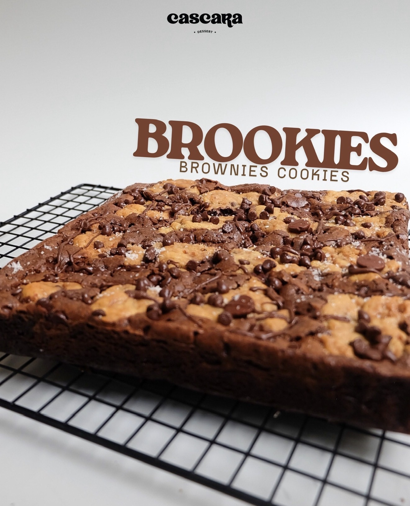 Brookies Brownies Cookies Coklat Soft Crispy 950gr