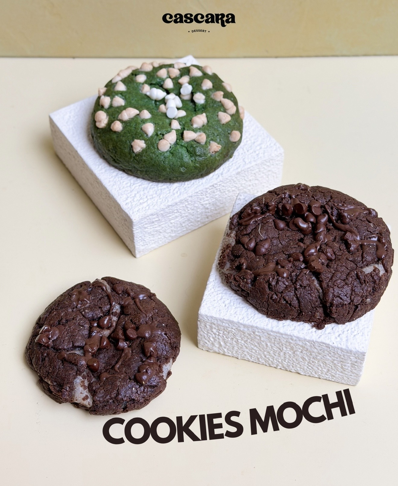 Mochi Chewy Cookies Matcha Choco