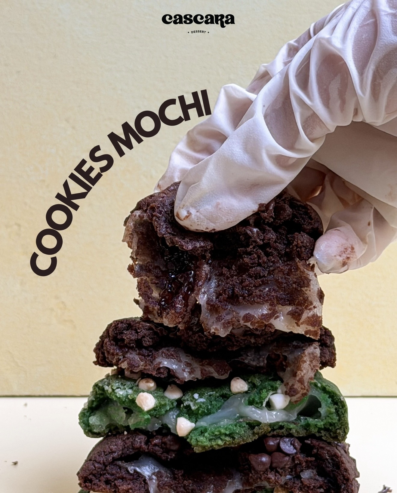 Mochi Chewy Cookies Matcha Choco