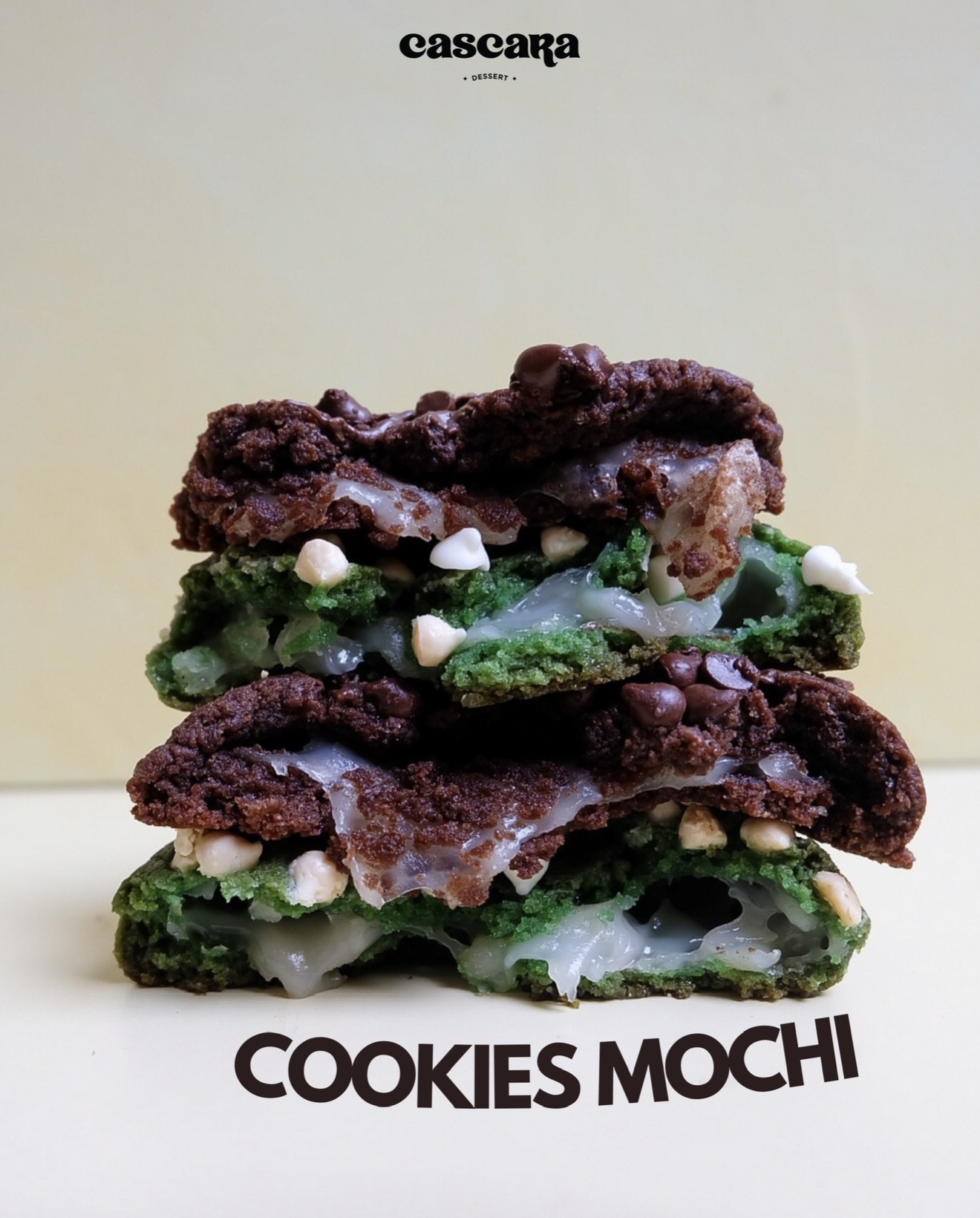 Mochi Chewy Cookies Matcha Choco