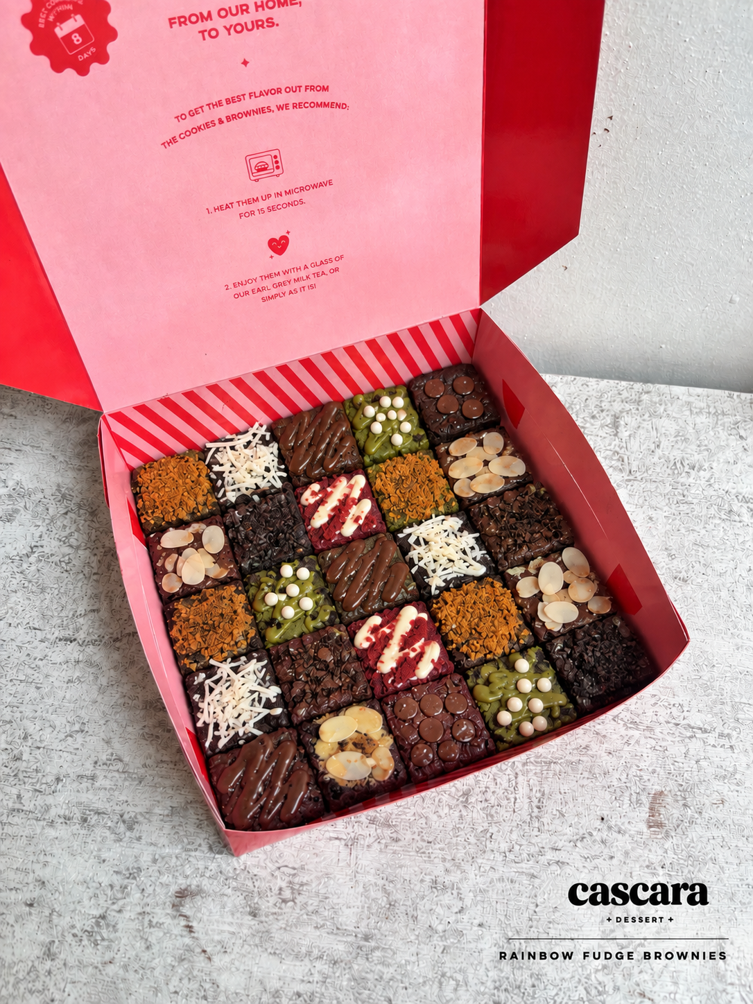 Dynamite Fudge Brownies 20x20cm 25 pcs