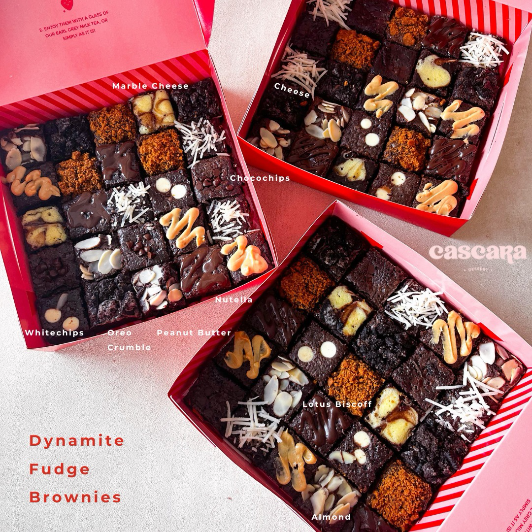 Dynamite Fudge Brownies 20x20cm 25 pcs